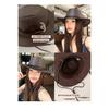 American Retro Western Cowboy Hat for Women, New Spring and Summer Outdoor Riding, Travel, Sun Protection, and Hiking Hat