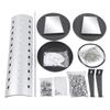 Rotating Sunglass Display Rack for Store, 44 Pairs Glass Holder, Freestanding W/ Mirror Eyeglasses Stand