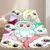 1pc Snug LABUBU Blanket, Lightweight & Durable Print Blanket, Perfect for Home, Couch, Bed, Picnic, Travel, Office