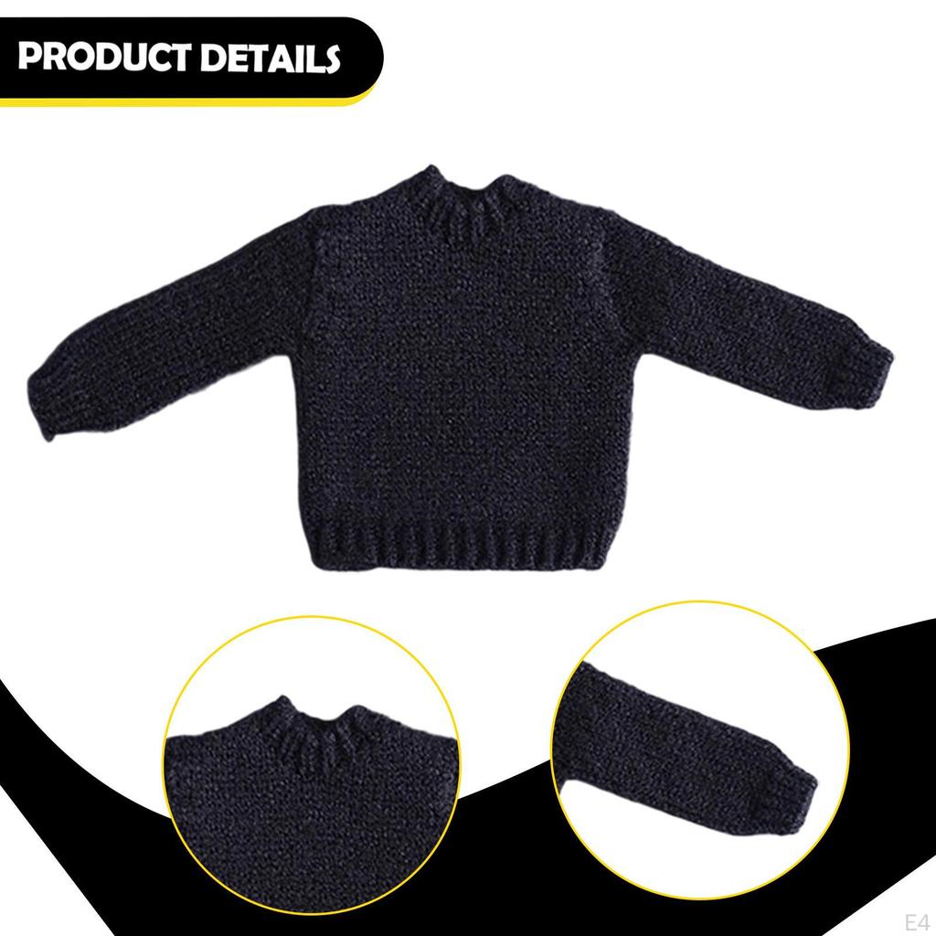 1/12 Action Figure Sweater 6 inch Doll Clothes Long Sleeved Knit Female Clothing