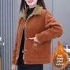 Women's Autumn and Winter Velvet Warm Jacket for Middle-aged and Elderly Mothers To Reduce Age, Loose Fit and Slimming Top