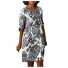 Women's  V-Neck Short Sleeve Dress  Casual Print Dress Beach Dresses Boho Dress