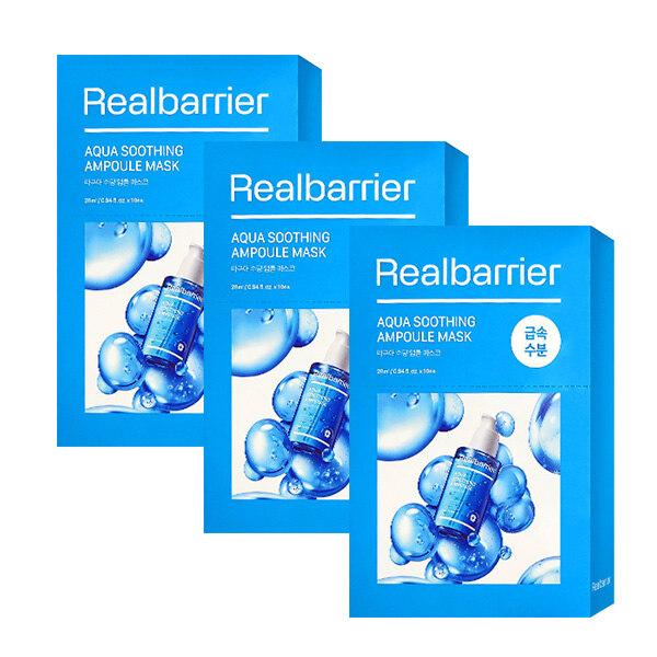 REALBARRIER_Aqua Soothing Ampoule Mask 30 Sheets