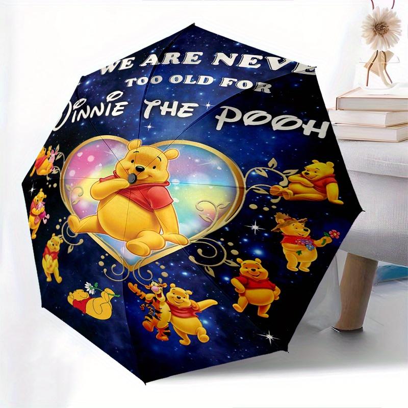 Winnie the Pooh Automatic Opening and Closing Umbrella - Suitable for Various Occasions, Outdoor Activities, Lightweight and Durable Automat