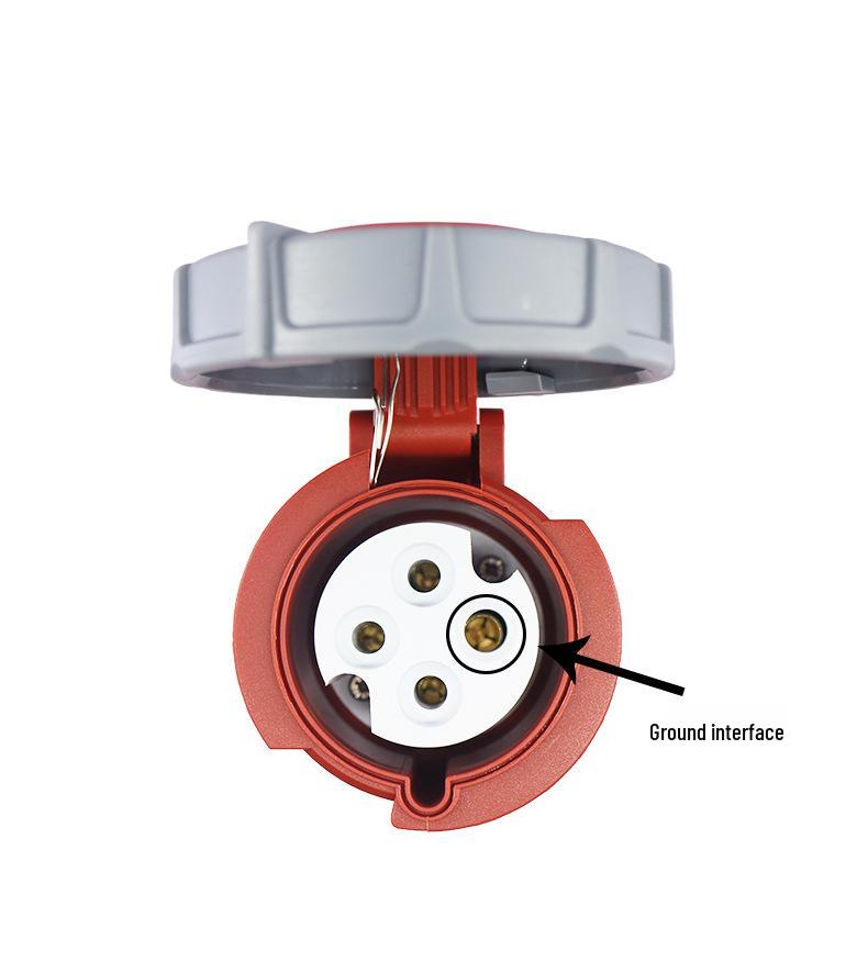 Marine 4-Pin 32A Generator Socket 380V 3H Terminal Special Plug