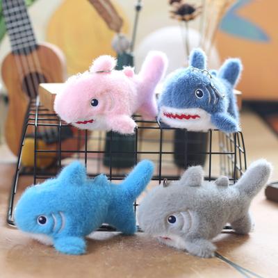 Cute Cute Marine Animal Little Shark Pendant Plush Toy Little Whale Bag Hanging Keychain Doll
