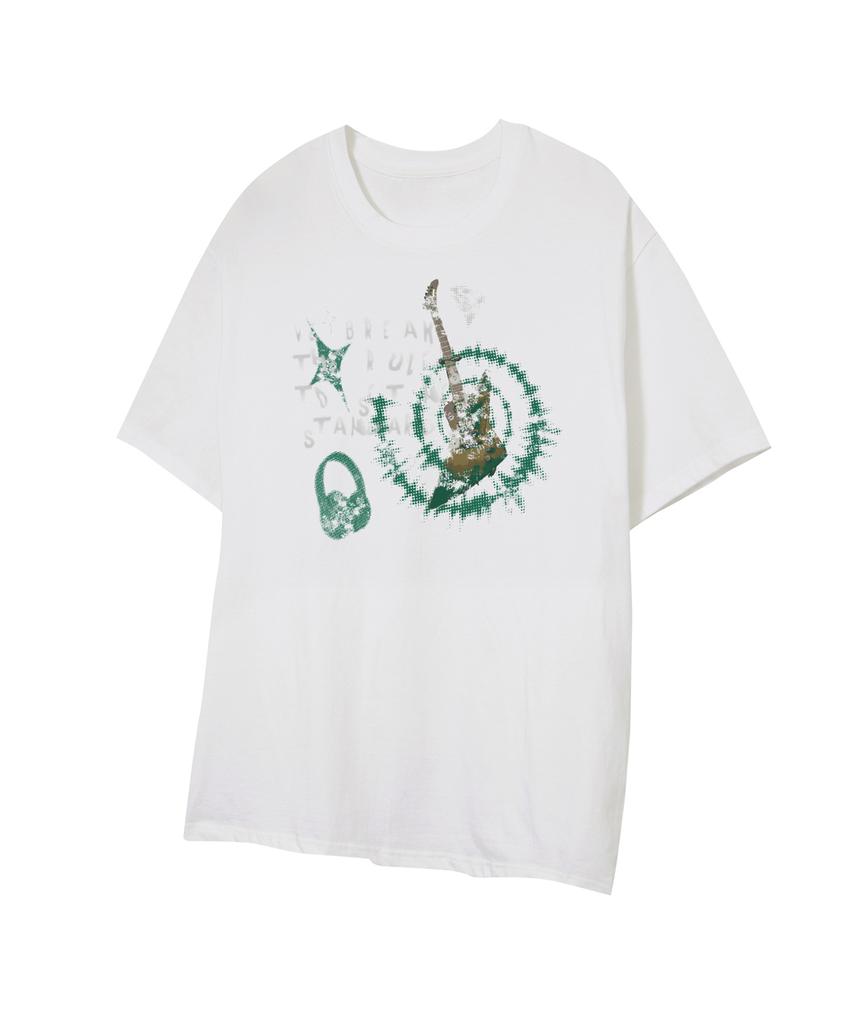 STANDARDERROR 87-Stan319 Electric Garage Crack Solid Short Sleeve T-Shirt (2 Colors)