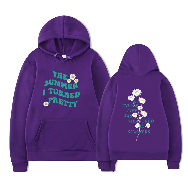 The Summer I Turned Pretty Print Fashion Sweatshirt Hip Hop Casual Unisex Autumn Winter Fleece Streetwear Tops Sudaderas