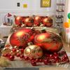 Christmas Digital Printing 3D Printing Polyester Pillowcase Quilt Cover Two Or Three-Piece Set