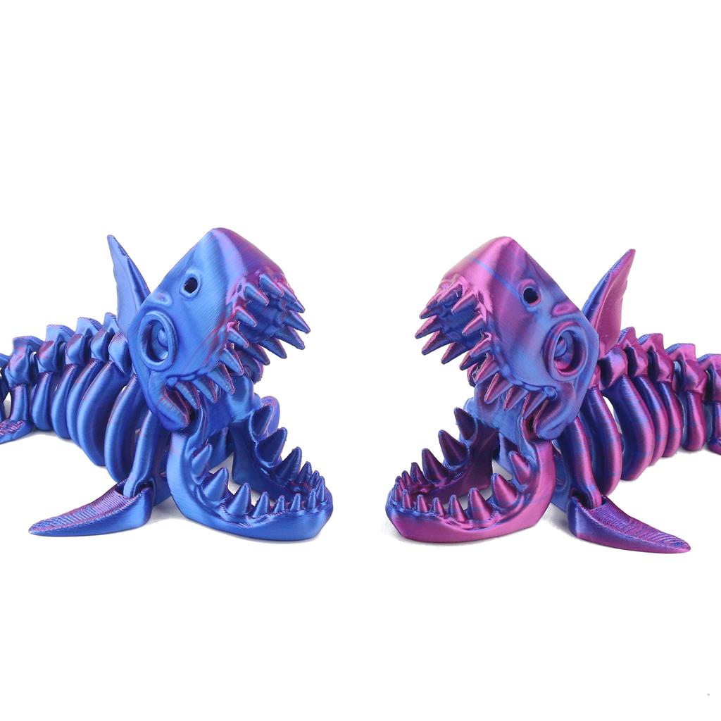 3D Printed Shark with Movable Joints and Free Swinging Creative Toy Decoration Gift