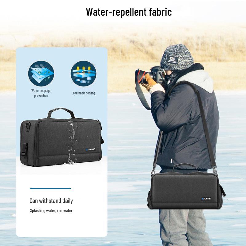 PULUZ Fat Cow Digital Camera Shoulder Bag with Lens Storage for Outdoor Photography