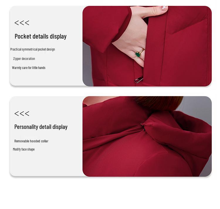 Women's Winter 2025 Thickened Down Jacket - Little Fragrance Style Trend