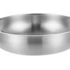 Dubbele handgreep Koekenpannen 1350ML Verdikt Roestvrij Staal Platte bodem Koekenpan voor het koken van Sfood Gebakken rijst