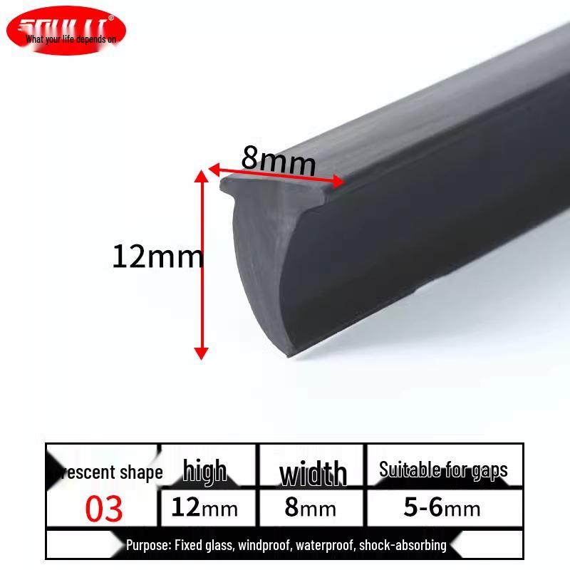 Aluminium T-Dichtungsprofil für 90er Typ Festglas-Schiebetüren und Fenster