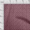 oneOone Cotton Flex Dark Magenta Fabric Fox Diy Clothing Quilting Fabric Print Fabric By Yard 40 Inch