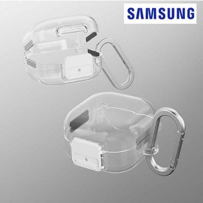 Genuine Galaxy Buds4|Buds 4Pro Clip Clear Case with Carabiner