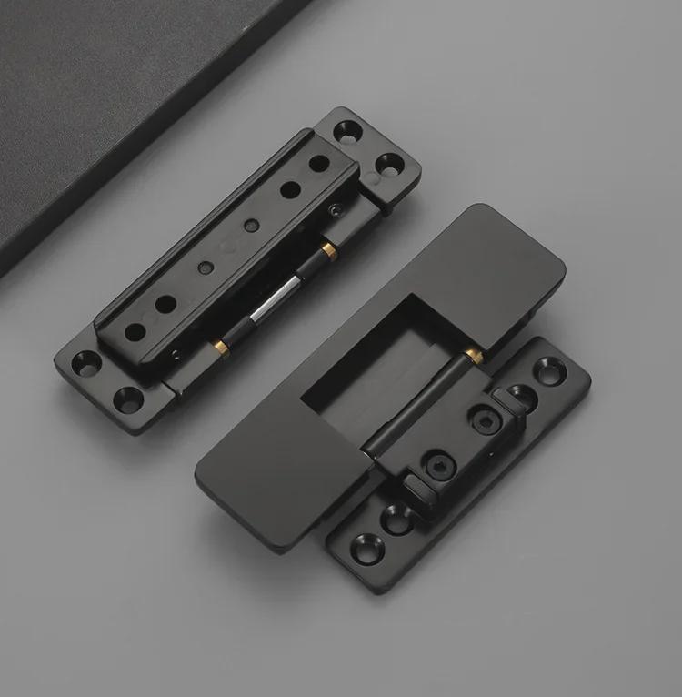 Zinc Alloy Adjustable 2D Invisible Hinge for Narrow Frame Ecological Doors