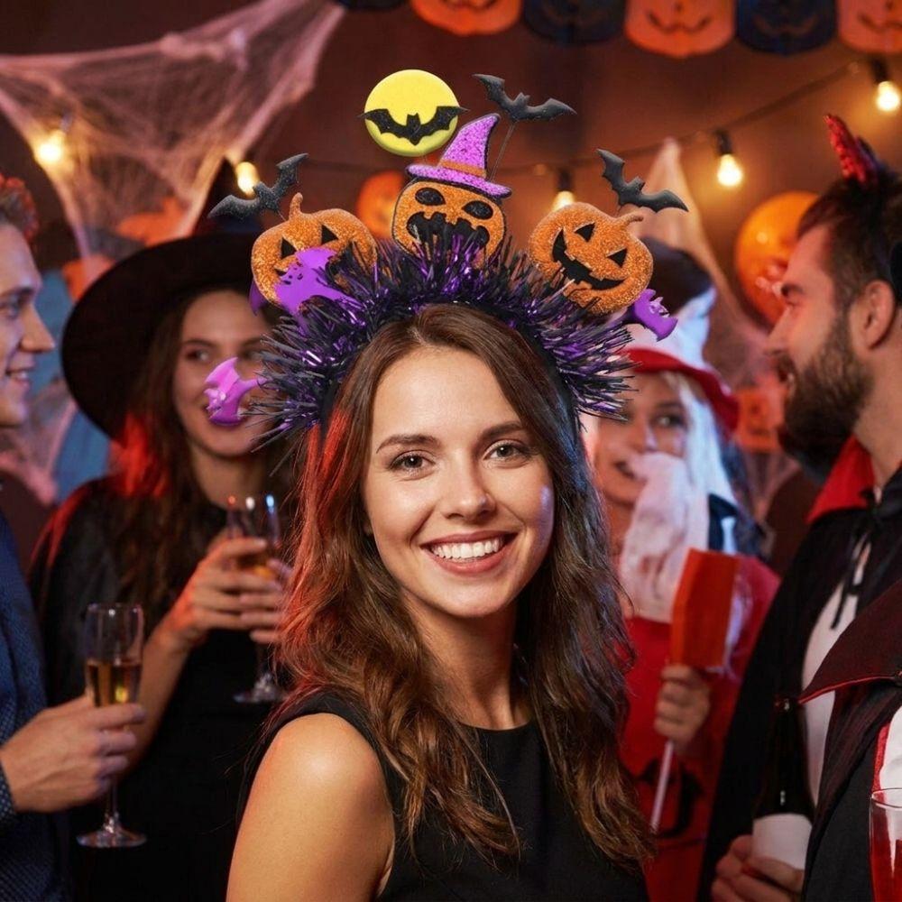Vibrant Colors Cat Ears Headbands Comfort Fit Bat Pumpkin Headband  Festive Occasions