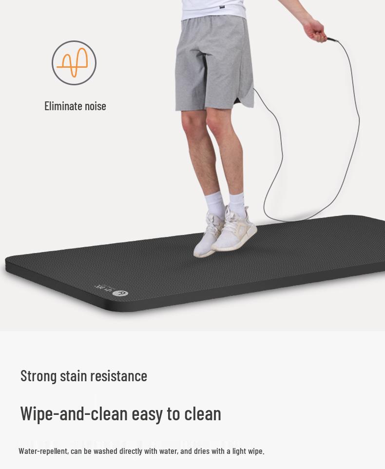 Men's Extra Thick Non-Slip Yoga Mat for Beginners - Wide & Long for Home Fitness