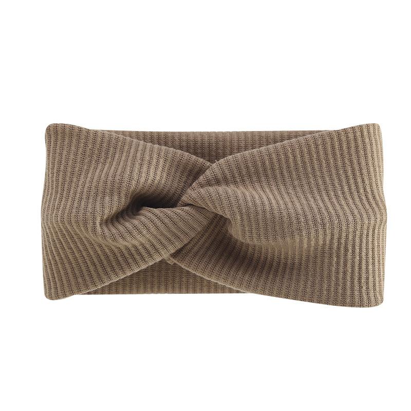 Bohemian Sports Wide Headband Threaded Cotton Cross Yoga Sports Stretch Headband