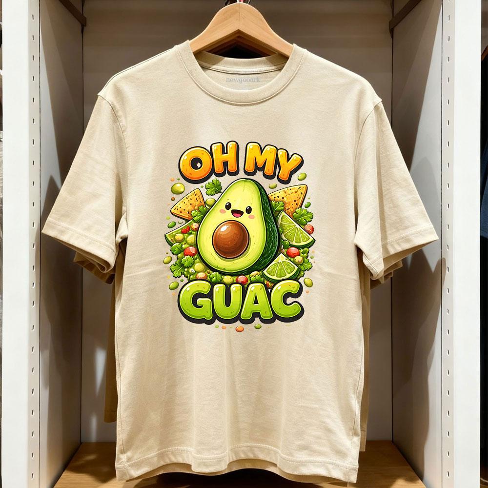 oh my guac Cinco de Mayo TShirt Women Unisex Casual cotton graphic t shirts Adult streetwear camisetas tops tee Shortsleev S