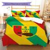 Guinea Bissau Pattern Bedding Set Quilt Cover Pillowcase Home Decor Gift (1 * duvet cover + 2 * pillowcase, without core)