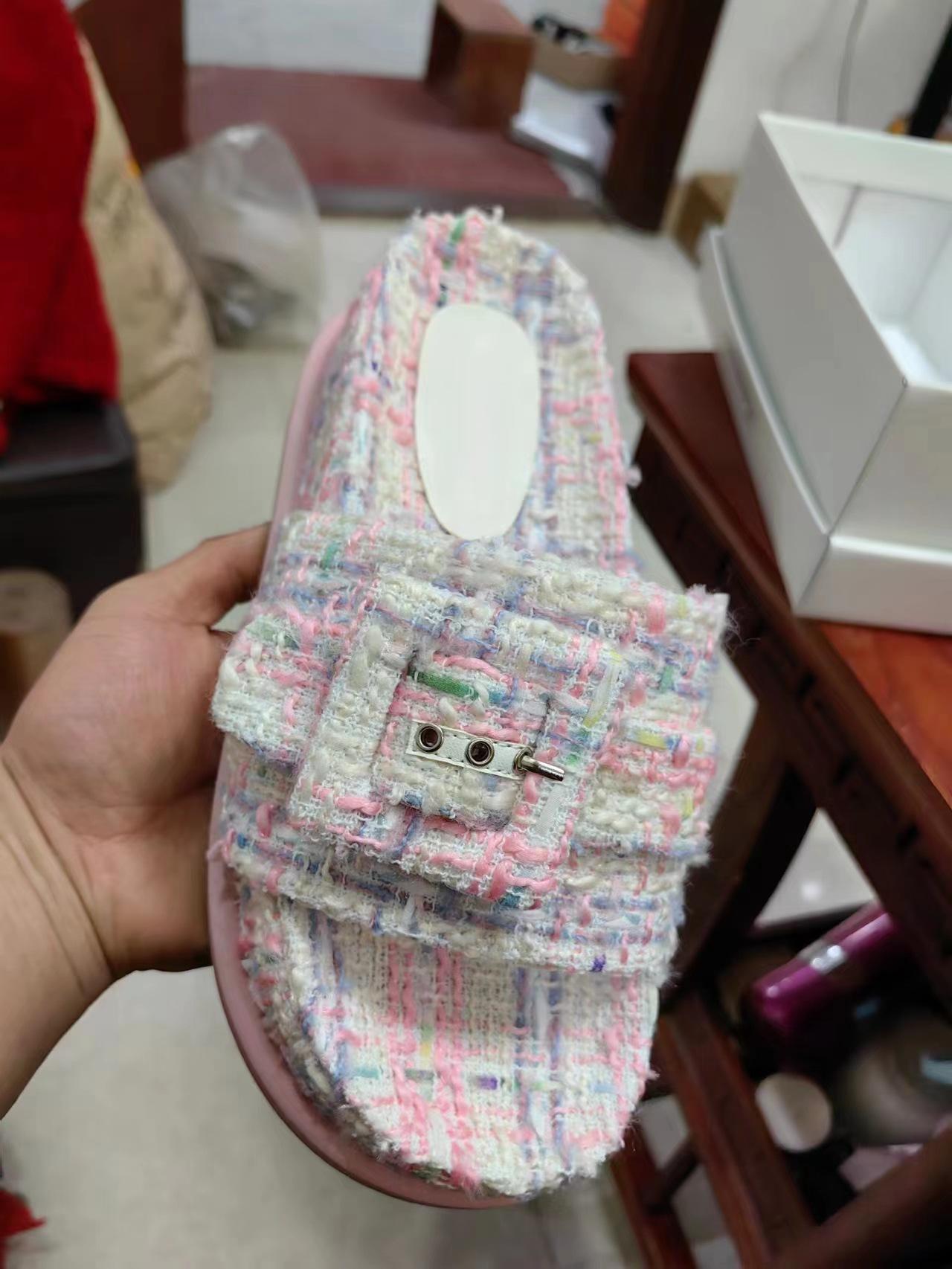 

[Шэй Су Ининь] Классическая реплика ~ ke * lock с толстой подошвой, повседневные шлепанцы для летней женской одежды 31