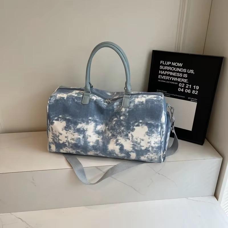 Lässige Nähgarn-Reisetaschen in Volltonfarben, hochwertige, modische Canvas-Umhängetaschen mit großem Fassungsvermögen und Reißverschluss für Damen
