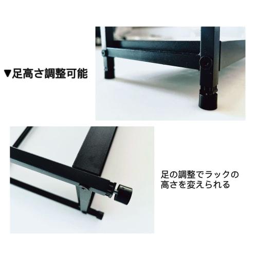 Lucky Thin Stovetop Side Rack, 3-Tier Condiment Rack, 50cm Wide, with Hooks, Kitchen Storage, Condiment Shelf, Kitchen Shelf