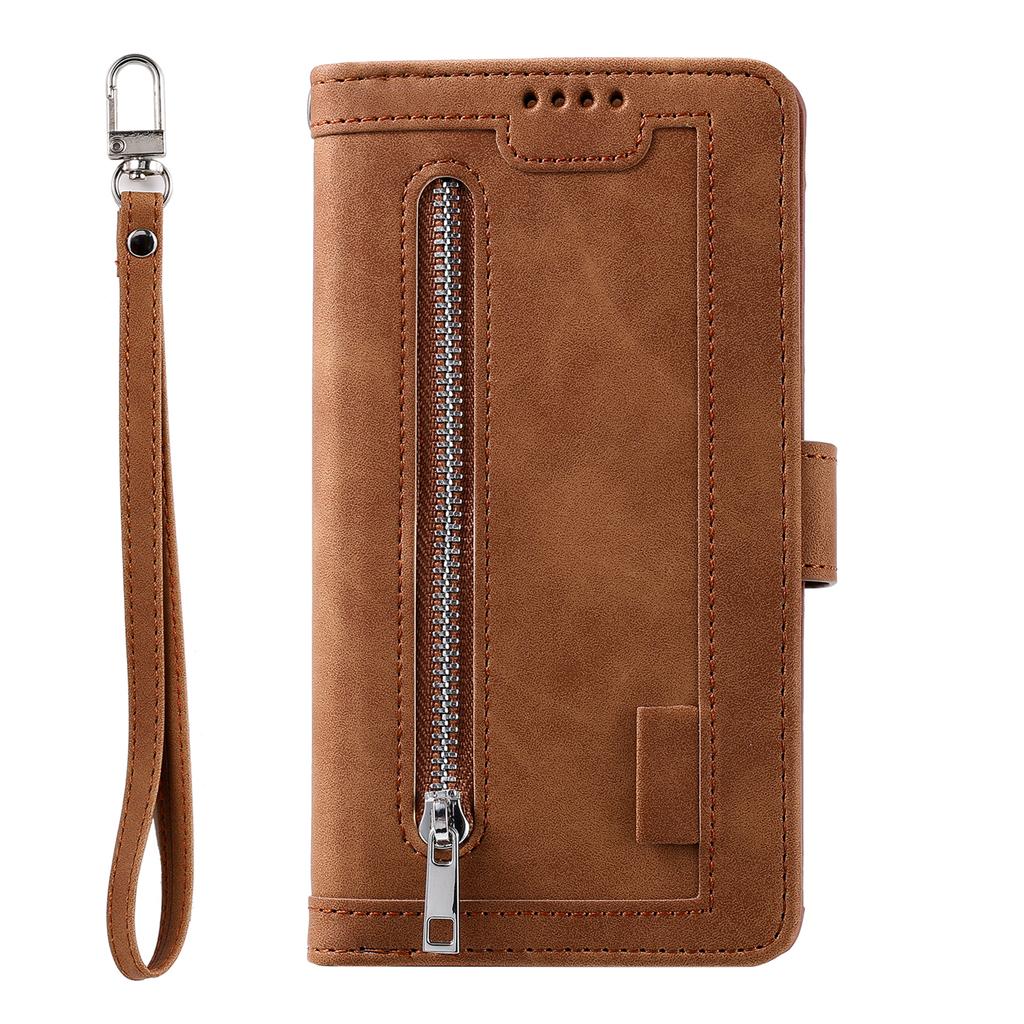 Multicard Solt Zipper Flip Leather Wallet Case For iPhone 14 15 Pro Max 13 12 Mini 11 SE 2025 X 6 6s 7 8 Plus XR XS Book Cover