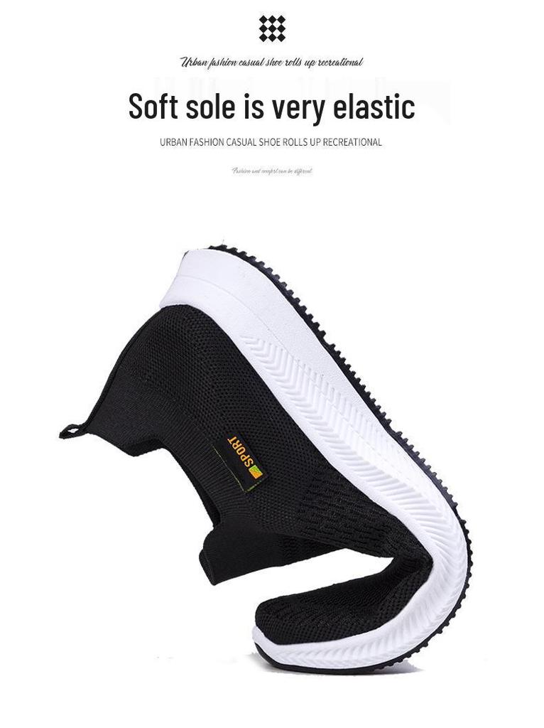 2025 Spring/Summer Breathable Mesh Slip-On Casual Sports Shoes
