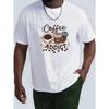 European Size coffee-themed Coffee Addict Coffee Addict Wrinkle - Mens T-Shirt - Front Shoulder Fit