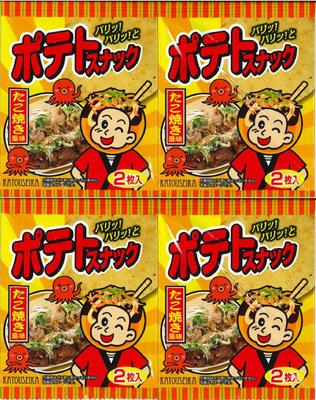 Kartoffelsnack Takoyaki Geschmack Schachtel 2 Stück x 8 x 4 Schachteln (1 Beutel) MT-PS-TY4