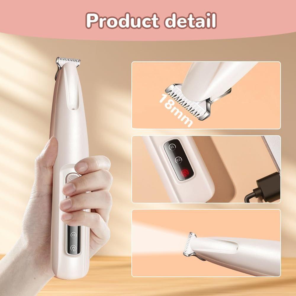 Smart Display Cat Grooming Clipper with LED Pet Paw Trimmer Cordless Dog Hair Trimmer  Cleaning