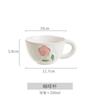 European-Style Ceramic Hand-Painted Relief Underglaze Coffee Cup And Saucer Set, Household Large-Capacity Teacup, Office Drinking Cup