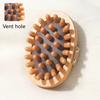 Natural Wood Massage Brush - Handheld Body & Scalp Massager with Wooden Beads, Stress Relief for SPA & Daily Use