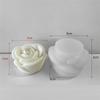 M-Modern-3PCS Flower Aromatherapy Candle Silicone Mold Rose Handmade Aromatherapy Soap Expansion Stone Gypsum Mold Making Tools