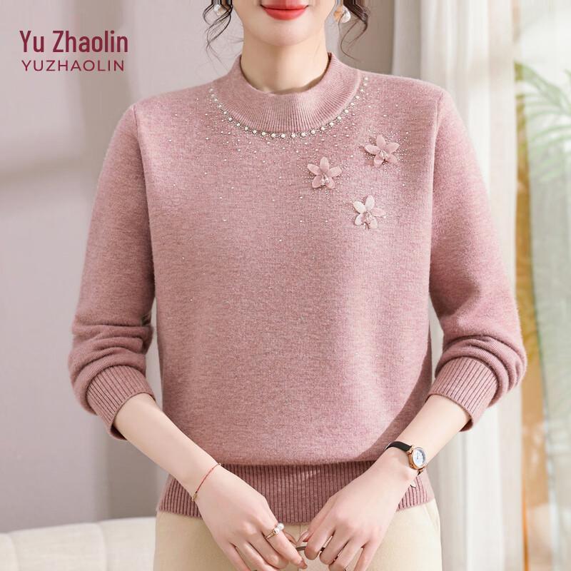 YUZHAOLIN Women's Floral Knit Pullover Sweater