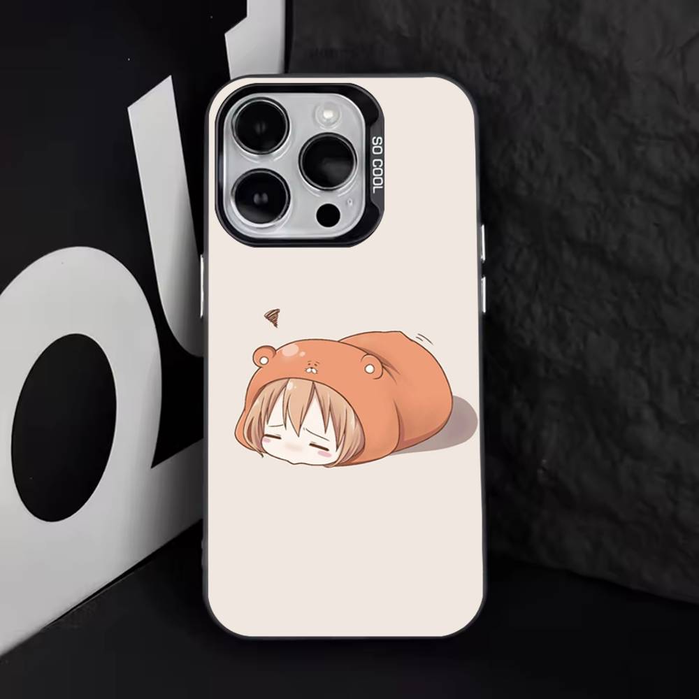 Anime Doma U-Umaru Phone Case For iPhone 17,16,15,14,13,12,11,Pro,Max,Plus,E,Air,Mini Black Tpu Cover