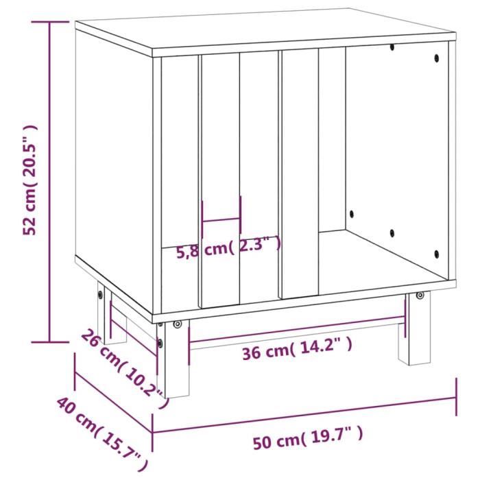 VidaXL Dog Niche Honey Brown 50x40x52 Cm Solid Pine Wood 822474