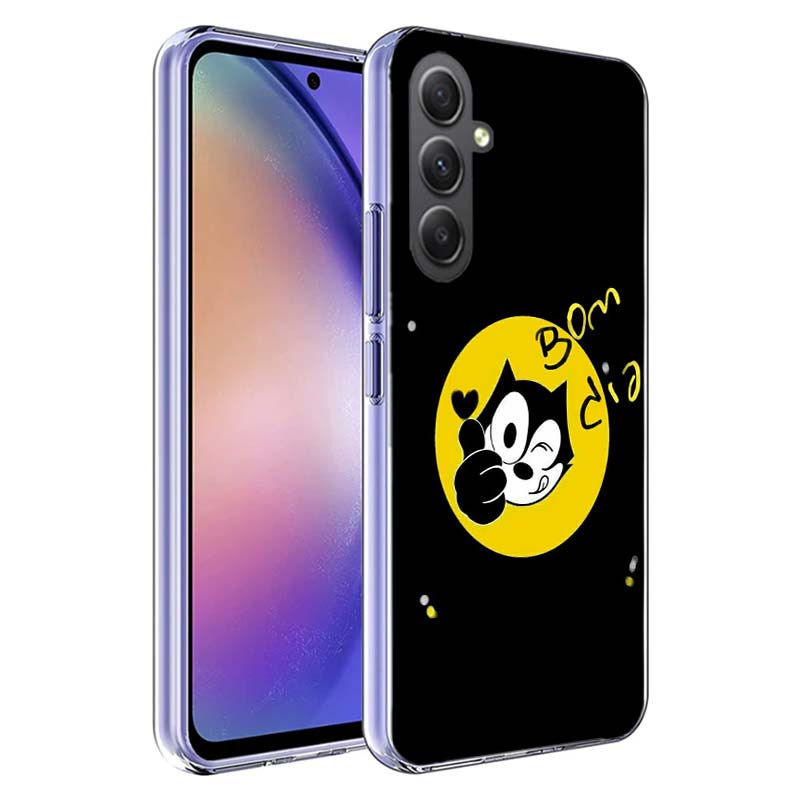 F-Felix die Katze Lustige Handyhülle für Samsung A17 A37 A57 A07 A16 A26 A36 A56 A06 A02S A12 A22 A32 A52S A04S A14 A24 A34 A54 A03