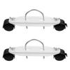 1 Pair Caster Wheels For Electric Radiators Adjustable Pulley Base For Heaters Radiator Caster Support Wheel Bracket Holder