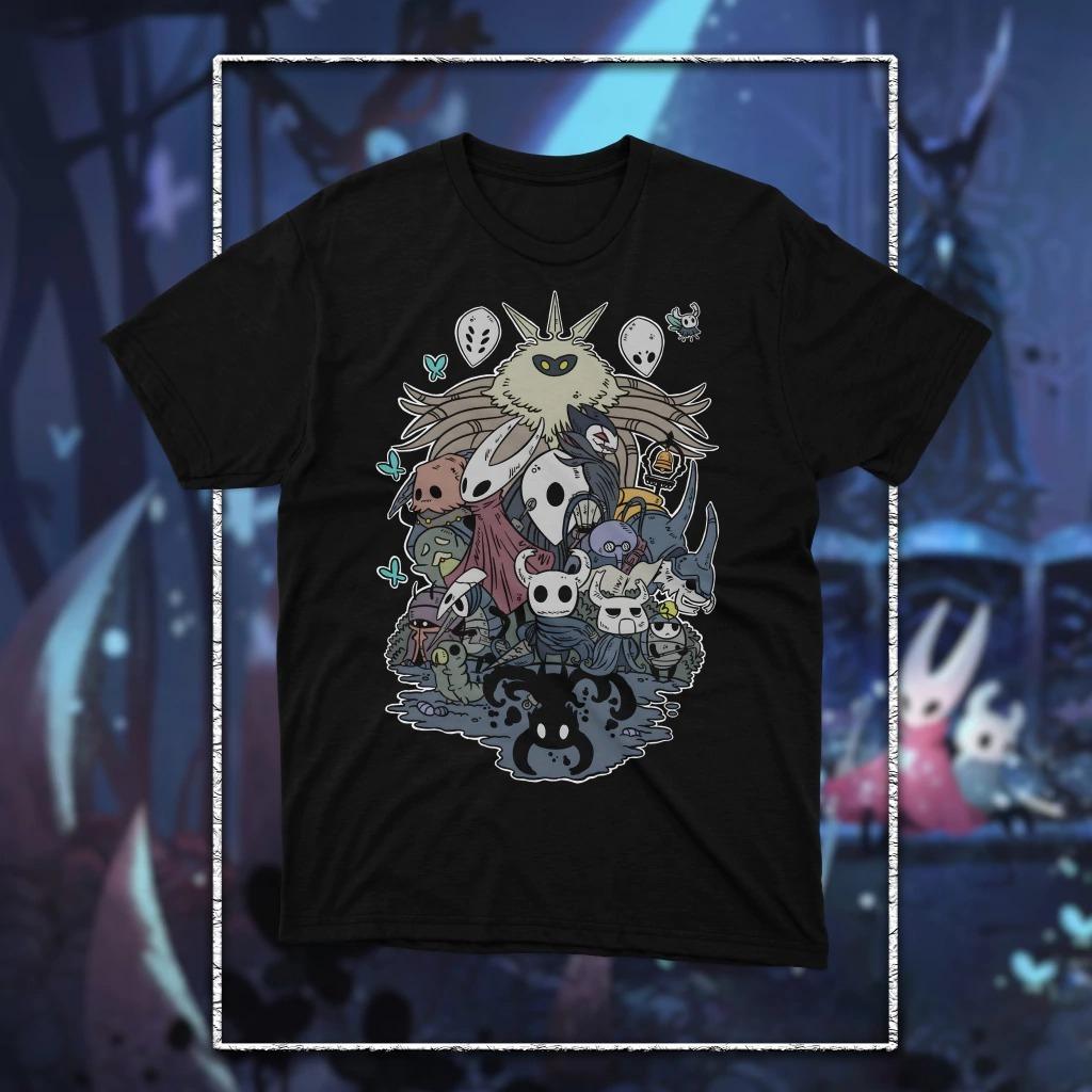 Hot Game Hollow Knight Silksing Printed T-shirt Men Women Cotton Loose Oversized Y2k Short Sleeve T-shirt High Quality Clothing
