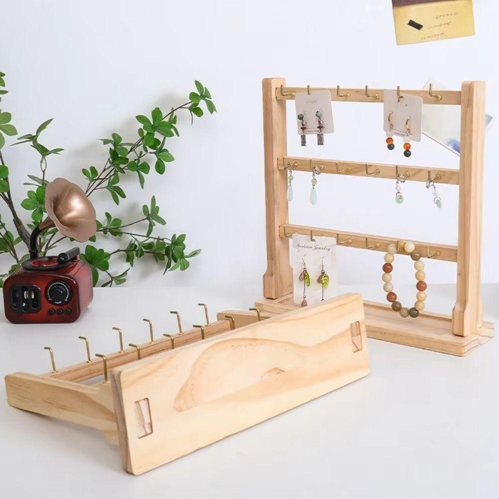 Stylish Jewelry Storage Rack with Hook Bracelet Necklace Organizer Earrings Organization