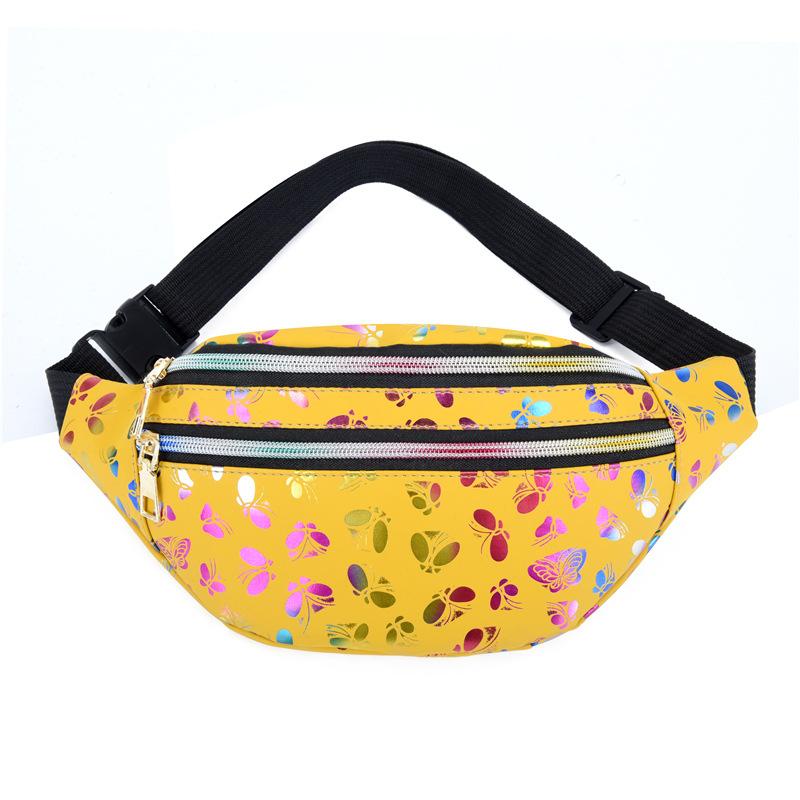 Bum Bag Colorful Waist Bag Messenger Bag Double Zipper Mobile Phone Pouch For Outdoor Activities Music Festivals Casual Everyday