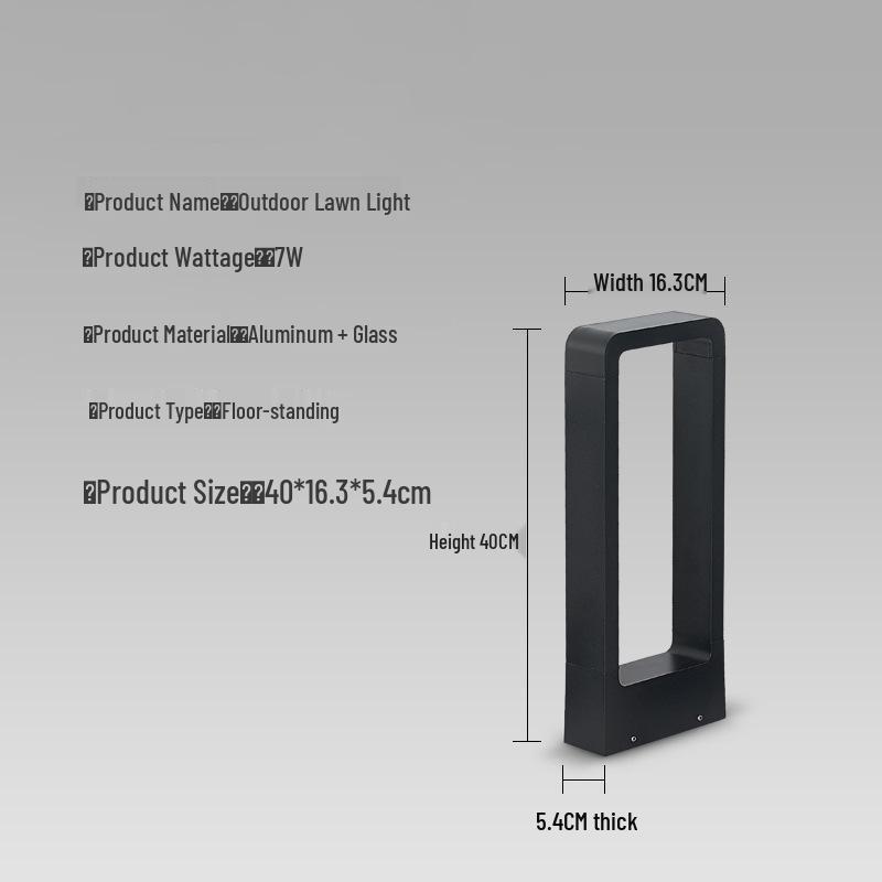 Minimalist LED Garden Lights for Parks and Pathways