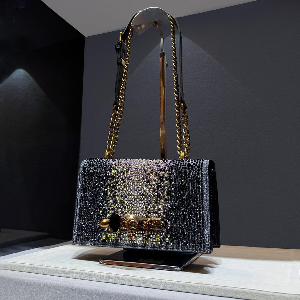 Borsa da sera, Borsa da cena, Borsa da abito, Borsa da banchetto versatile, Borsa a mano, Borsa a tracolla, Borsa a tracolla, Nuova Borsa alla moda Europea e Americana