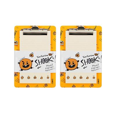 Line Friends BT21 Clipboard + Pad Set 155 X 250 Mm, Suki, 2 Set