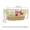 Style Handmade Paper Rope Woven Storage Basket For Jewelry And Snacks Organizer