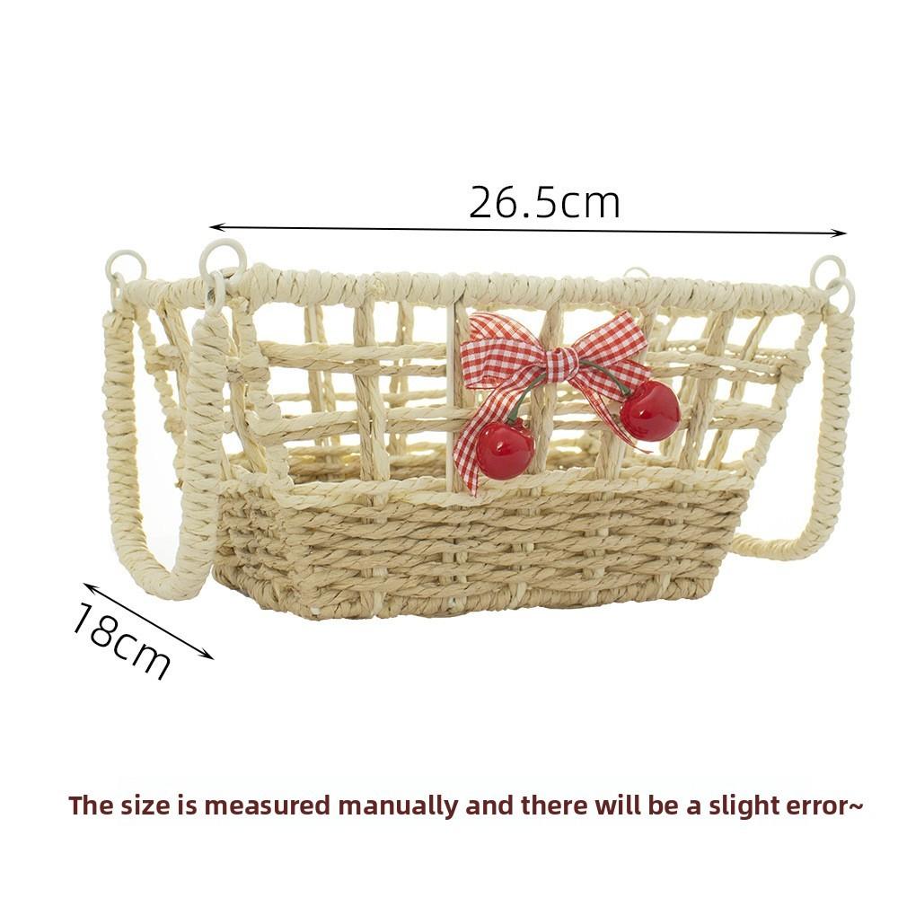 Style Handmade Paper Rope Woven Storage Basket For Jewelry And Snacks Organizer